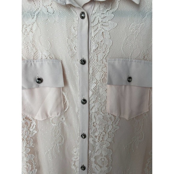 KAOS Pink Lace Dress Small Ethereal Coquette Made In Italy Cottagecore Girly - Picture 9 of 11